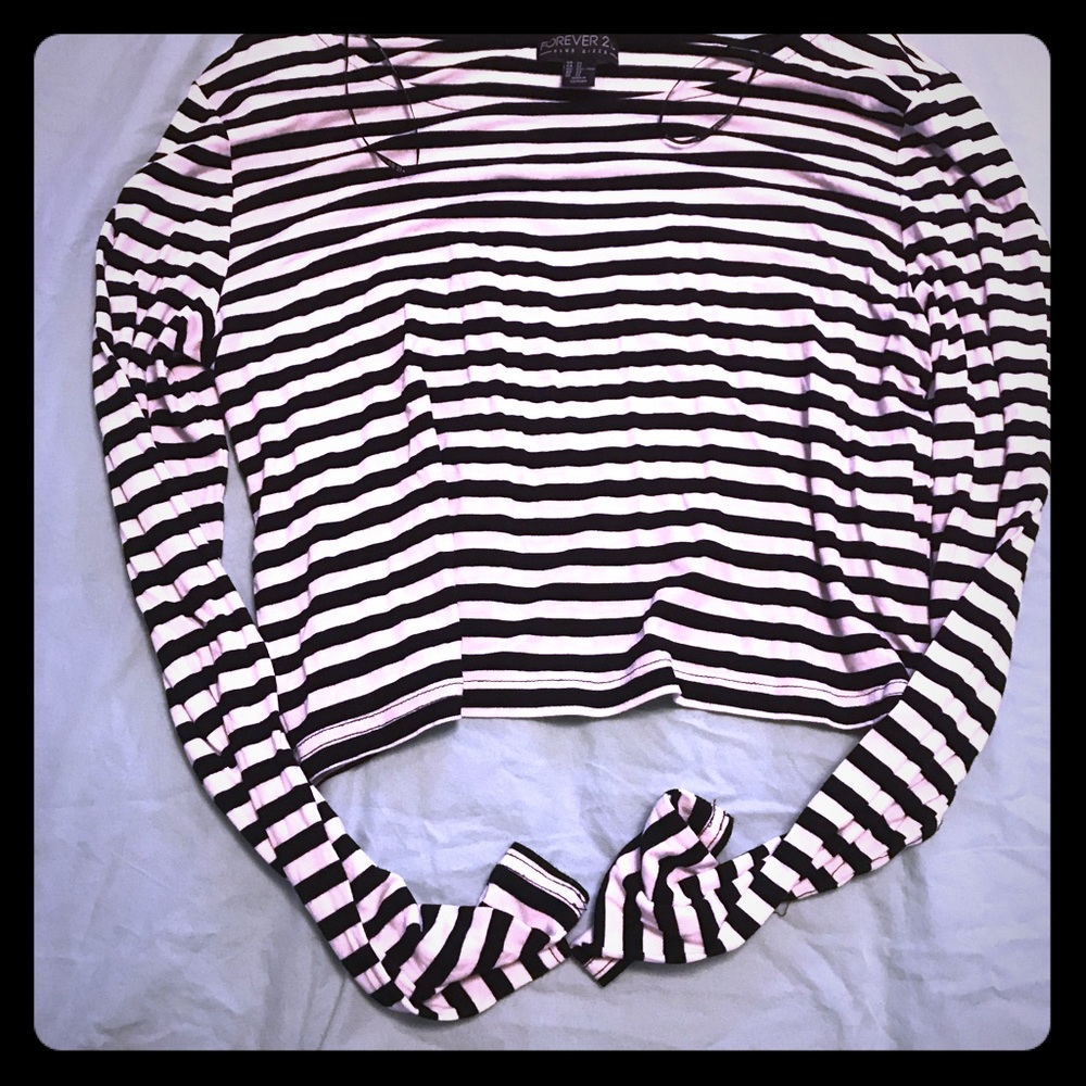 Striped crop top